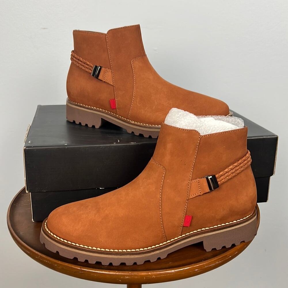 Marc Joseph Columbus Cognac ankle bootie size 6